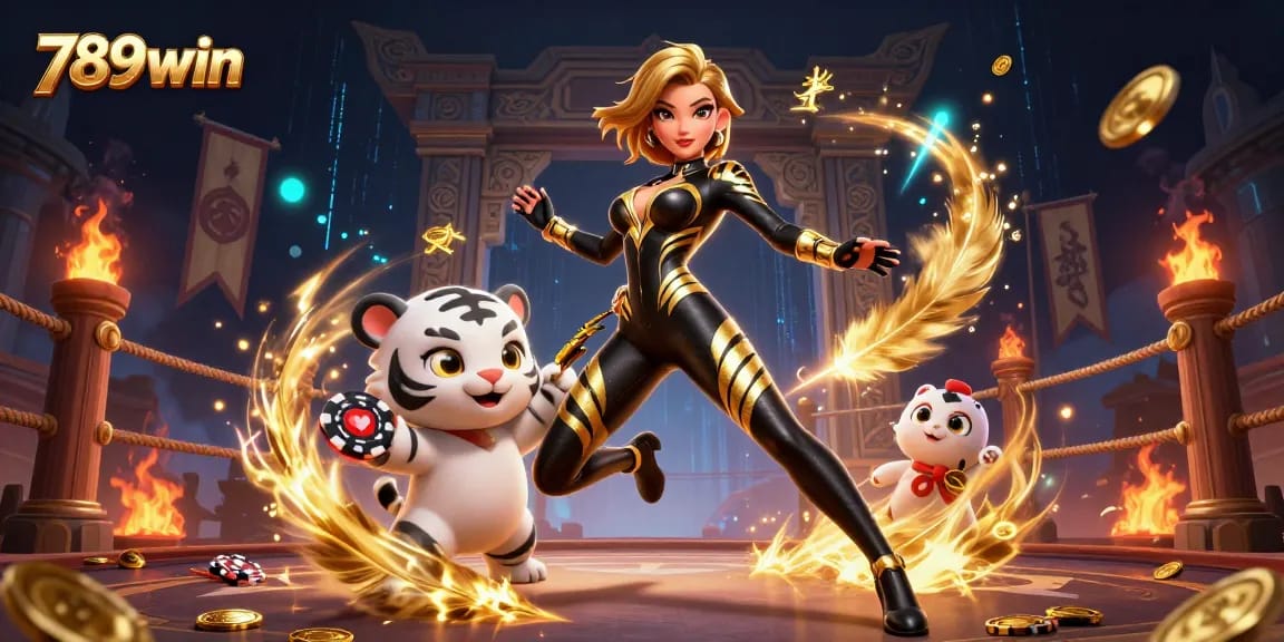 Experience the thrill of 789win with a vibrant 3D casino scene highlighting excitement and fun.