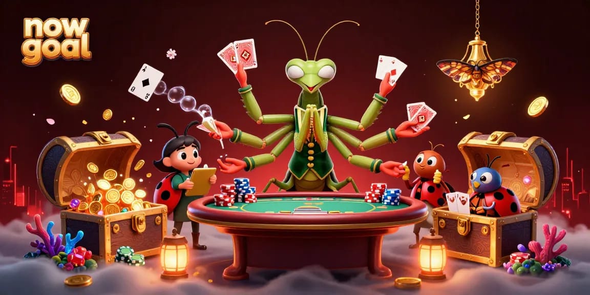 Experience real-time bets with now goal in this vibrant 3D casino illustration featuring playful characters.