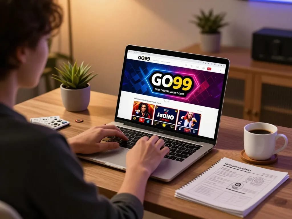 Engage in responsible online gaming with GO99 as a player explores strategies during a session.