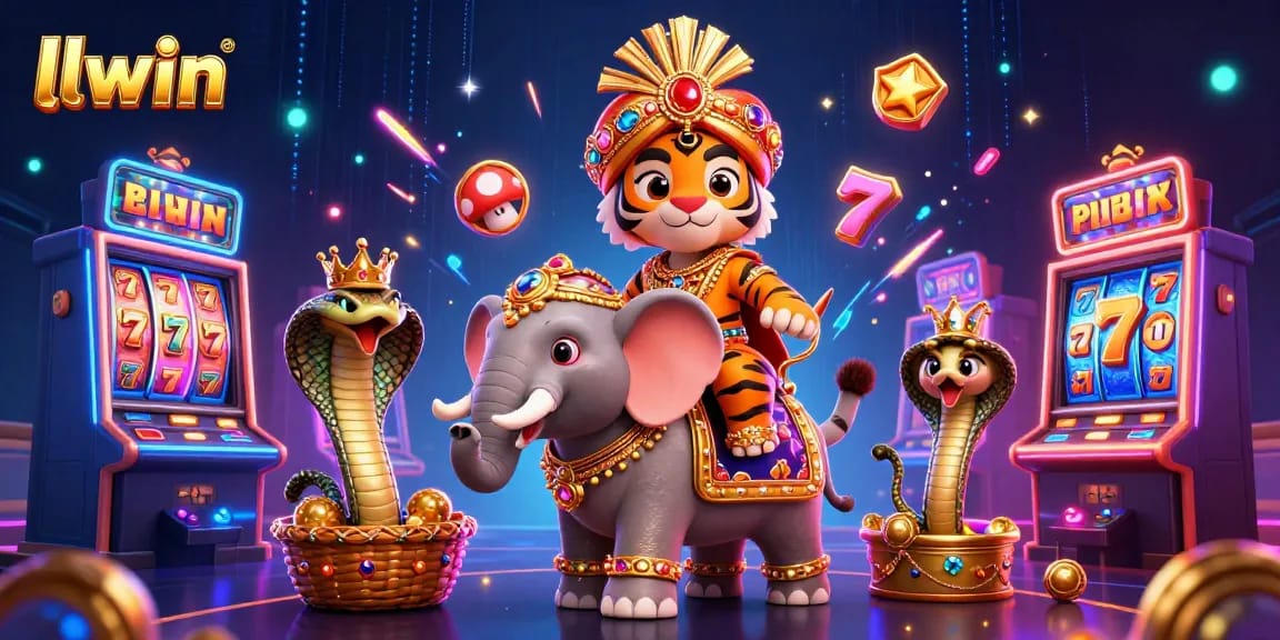 Get ready to win big with LLWIN's exciting games featuring colorful slot machines and dynamic characters