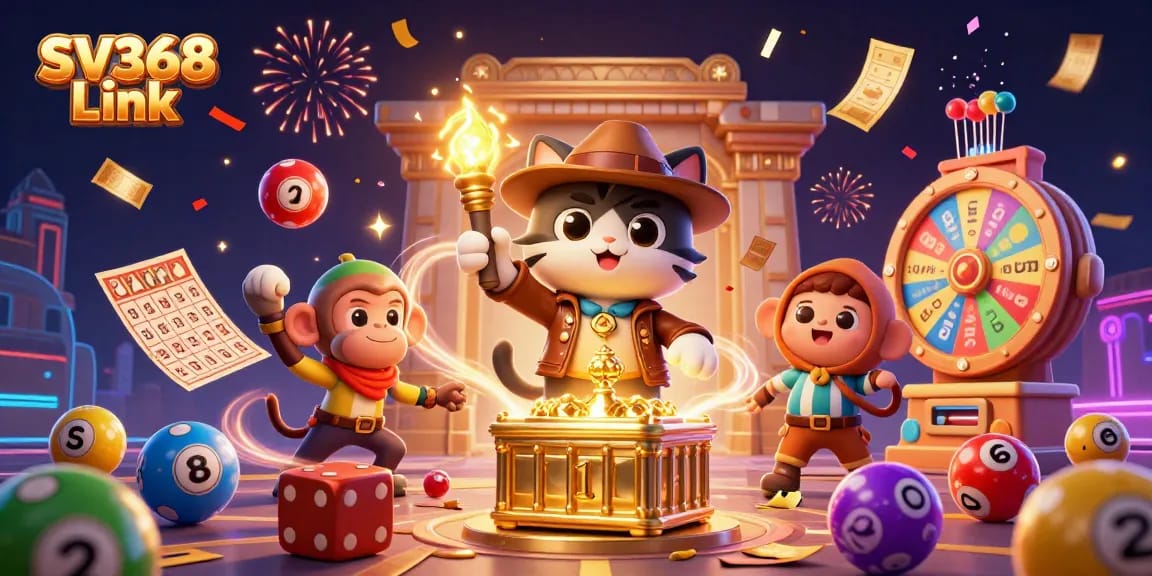 Experience exciting gameplay with SV368 Link as the adventurous explorer cat uncovers treasures in an exhilarating casino temple.
