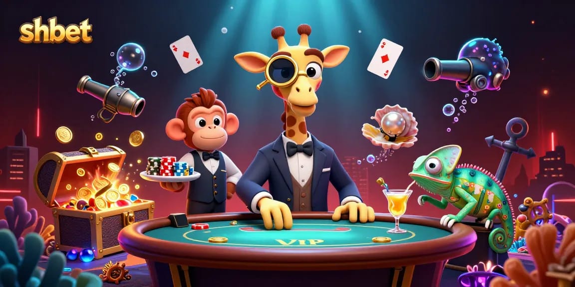 Experience thrilling adventures at shbet with lively characters in a 3D casino setting.