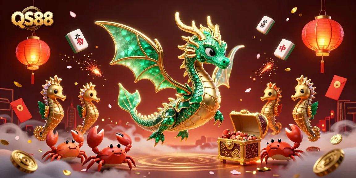 Play with the enchanting QS88 sea dragon while exploring exciting gaming adventures with vibrant elements.