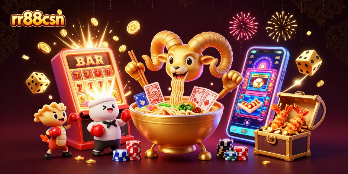 Engage with rr88csn's exciting casino experience through dynamic characters and elements in vibrant 3D.