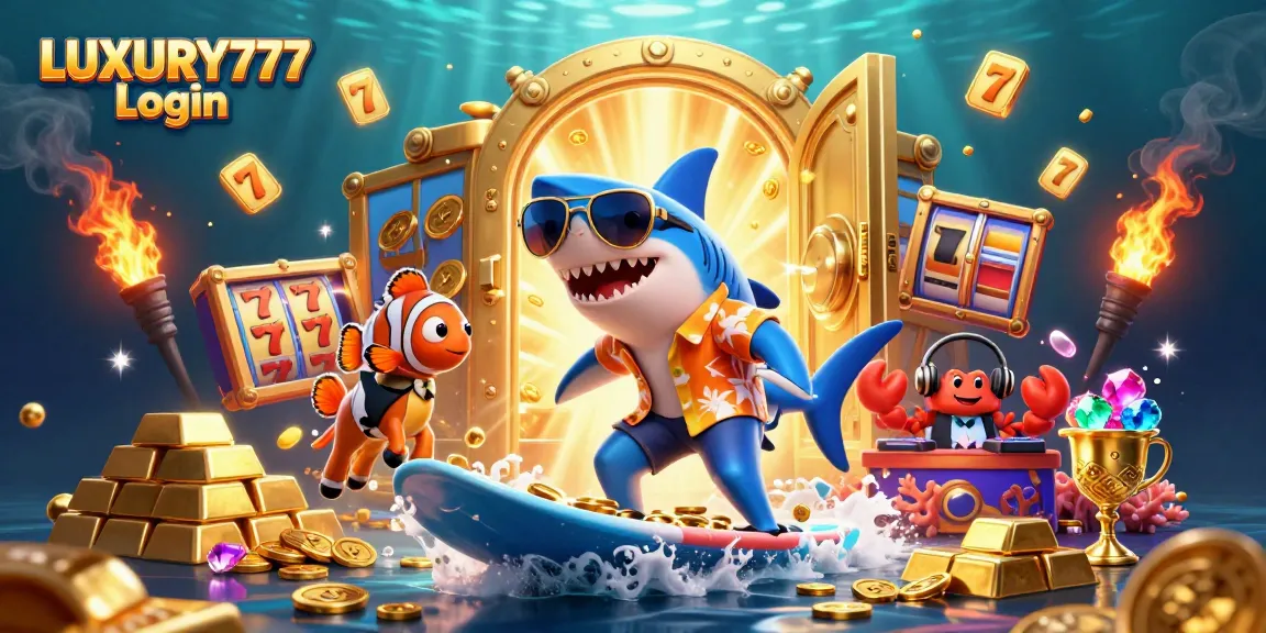 Masuk ke LUXURY777 Login dan nikmati sensasi bermain slot dengan karakter laut yang menarik.