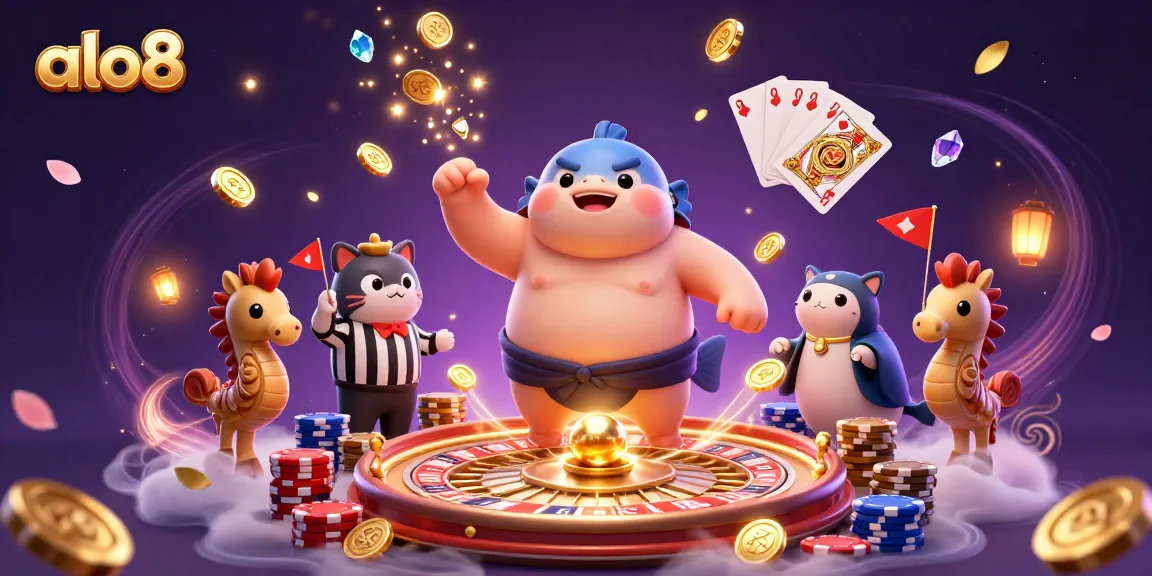 Experience thrilling gameplay with alo8 featuring vibrant casino elements in an underwater scene.