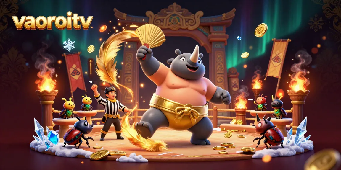 vaoroitv showcases a vibrant, energetic beetle gambling scene with rich colors and dynamic elements.