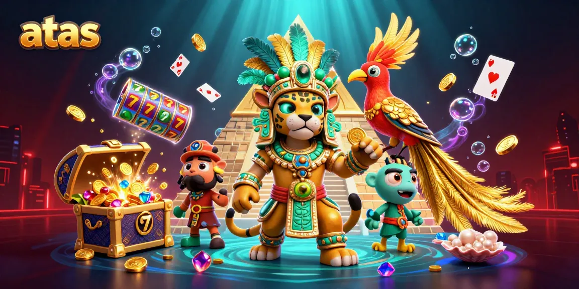 Engage with exciting gaming experiences at atas with dynamic characters and casino elements.