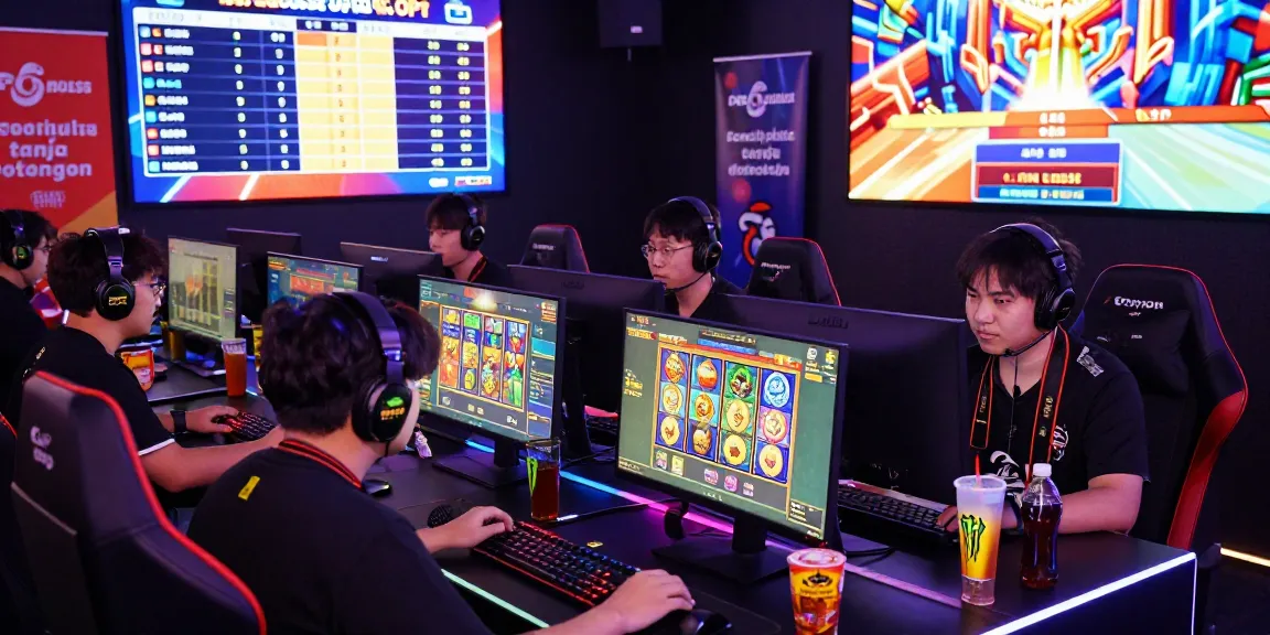 Engaging online gaming scene with players focused on deposit pulsa tanpa potongan, showcasing competitive spirit and excitement.
