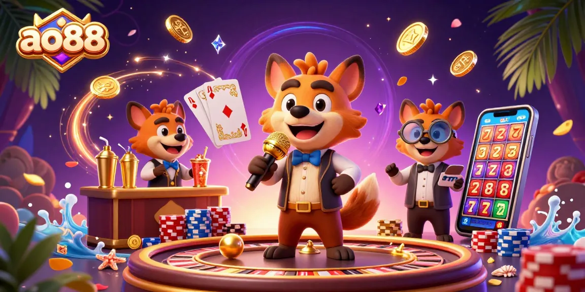 Entertain and win at ao88's vibrant comedy casino with hilarious hyenas and dazzling games.