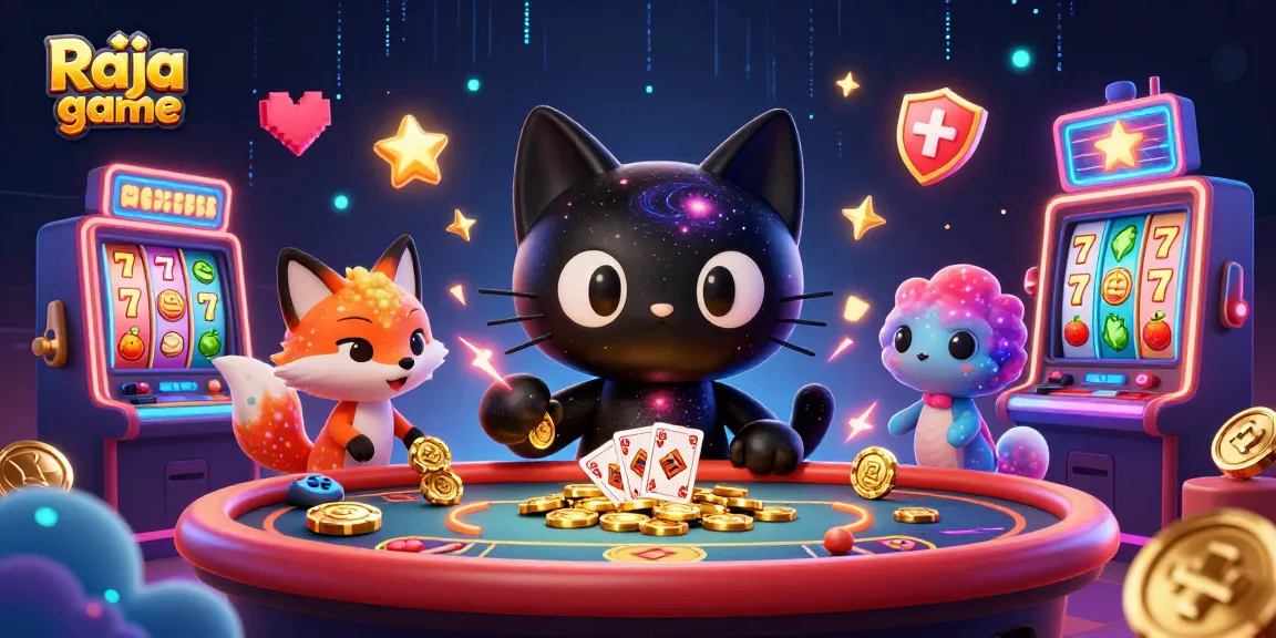 Engage in thrilling Raja game experiences with colorful slot machines and action-packed elements.