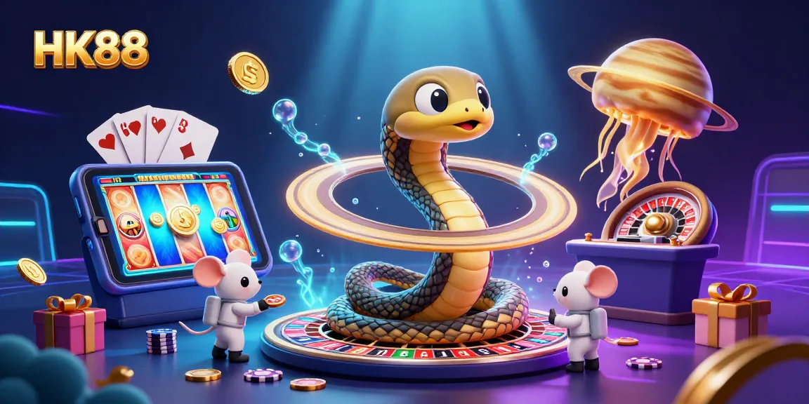 Engage in thrilling gameplay at HK88 with betting astronauts and vibrant game elements.