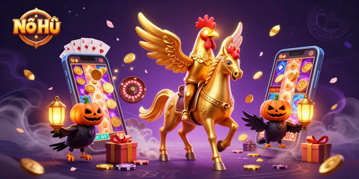 Engage with thrilling Nổ Hũ gameplay under an enchanting casino atmosphere.