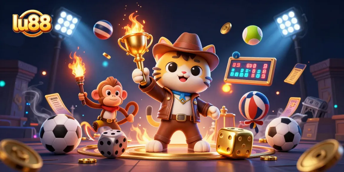 Engage with the impressive lu88 casino scene as an archaeologist cat explores treasures.