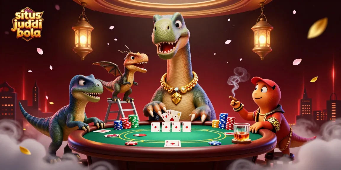 Enhance your winning strategies on situs judi bola with vibrant 3D casino cartoon illustration.