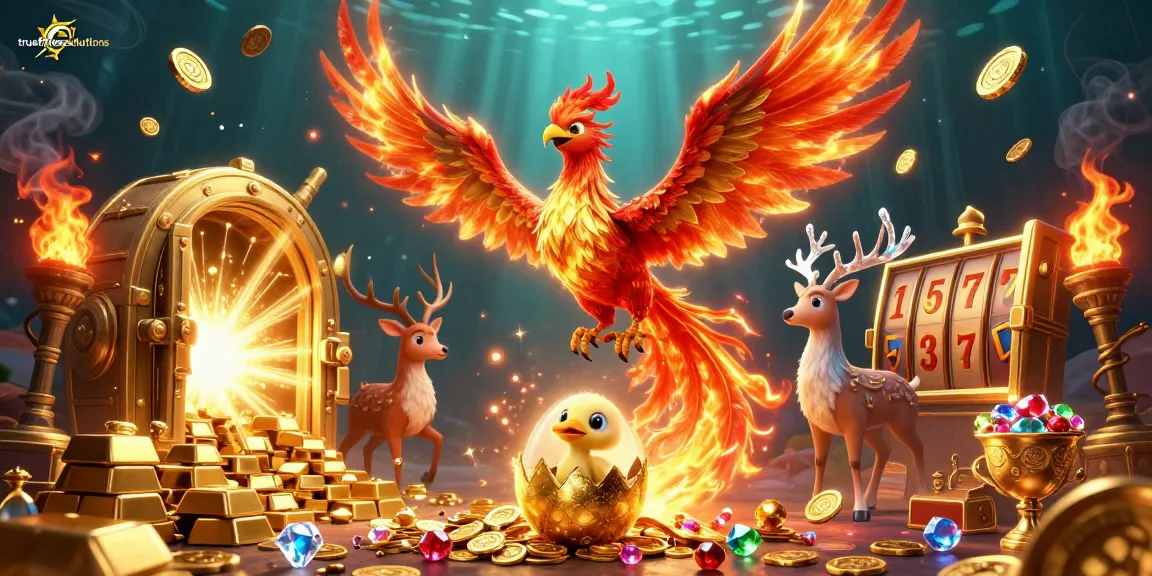 Win exciting slots and jackpots with truefitnesssolutions in an engaging fantasy casino scene.