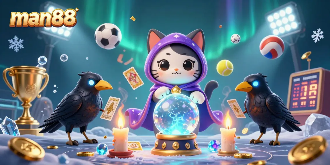 Bet on your luck with man88 at this vibrant casino-themed 3D illustration.