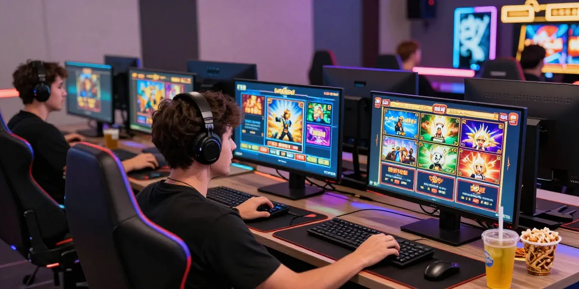 Player experiencing excitement in online gaming at wd138 with vibrant slot games displayed
