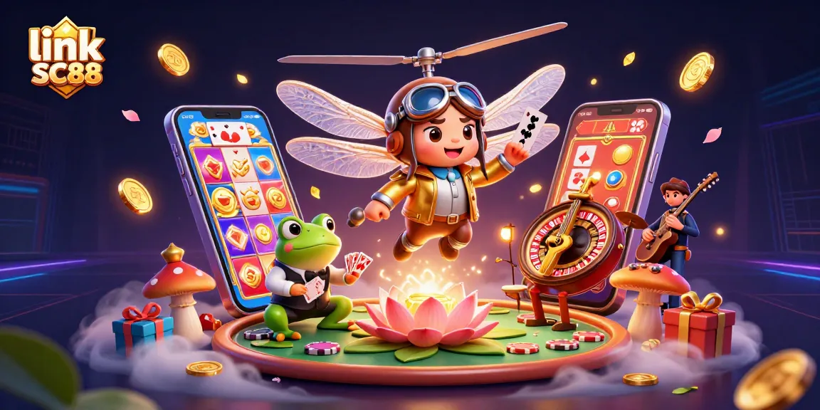 Engage with link SC88 at this vibrant 3D illustration brimming with casino action and excitement!