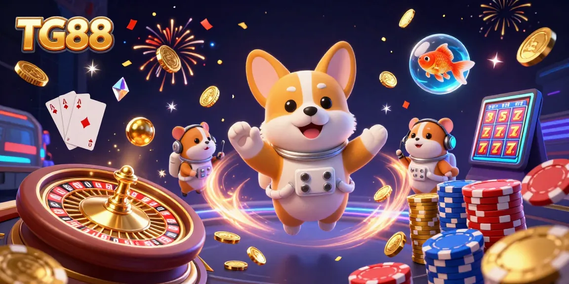 TG88 invites players to experience thrilling gaming with vibrant characters and rich visuals in a casino atmosphere.