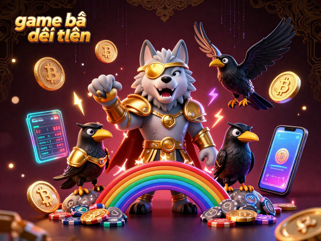 Engage in game bài đổi thưởng with an epic 3D scene featuring Norse mythology characters and casino elements.