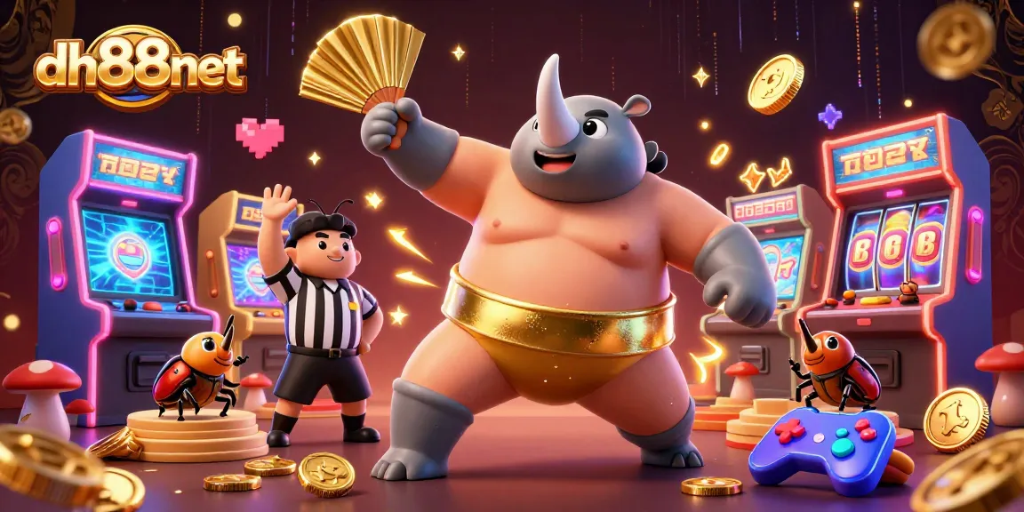 Join the excitement at dh88net with a rhinoceros beetle champion unleashing a jackpot frenzy!