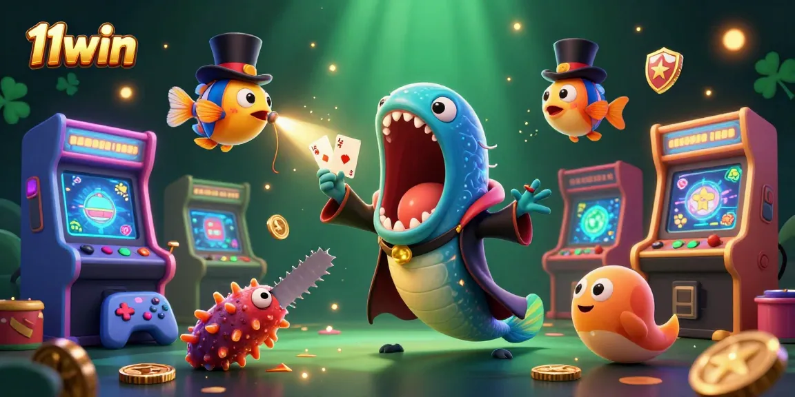Experience thrilling card tricks by the gulper eel with dynamic elements showcasing 11win's casino magic.