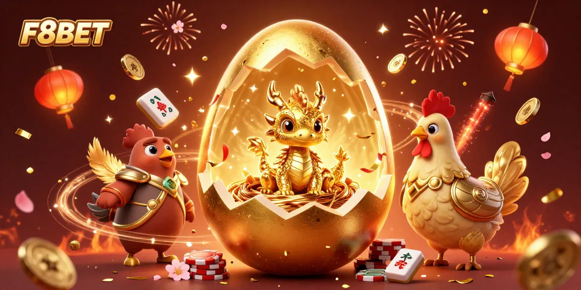 Experience thrilling gaming with F8BET's golden dragon and poker elements.