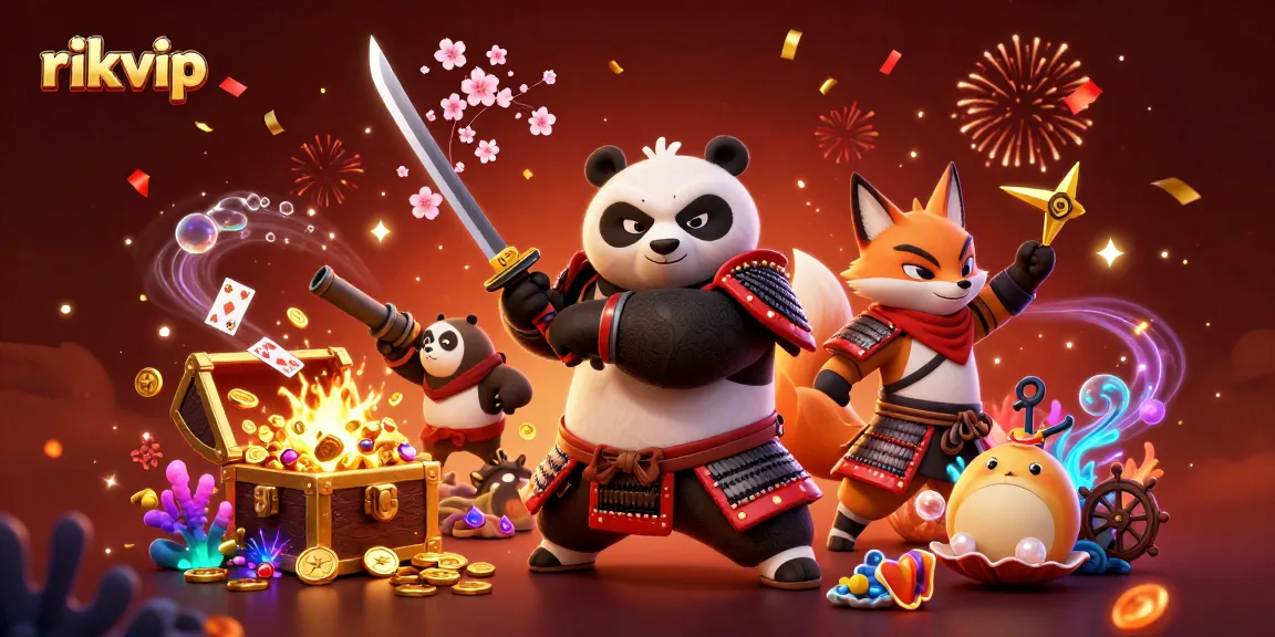 Experience thrilling gaming moments with rikvip, featuring vibrant characters in action.