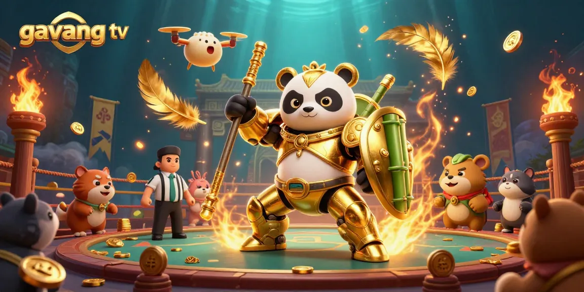 Engage in thrilling gameplay with gavang tv, featuring dynamic 3D characters in a vibrant casino arena