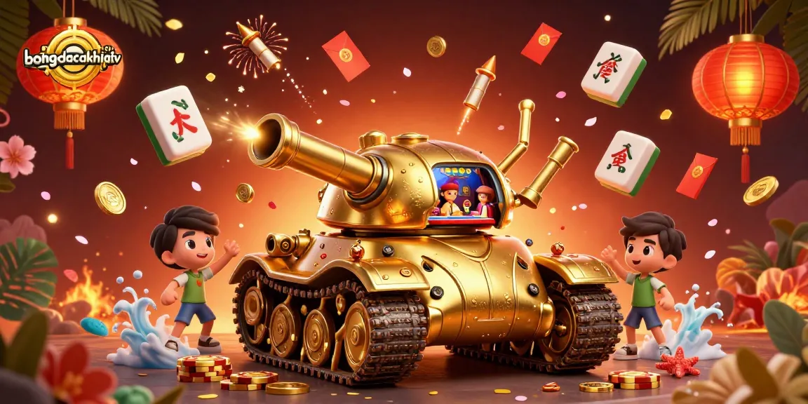 Experience the thrill of bongdacakhiatv with a golden beetle tank casino illustration featuring dynamic gaming elements.