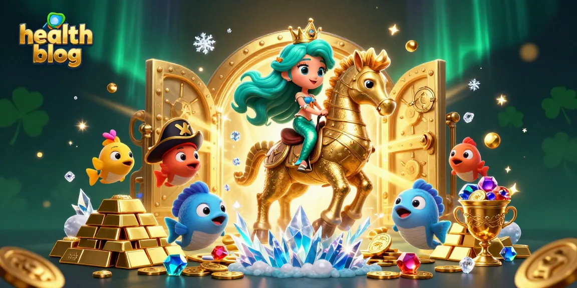 Engage with the health blog featuring a vibrant mermaid winning at the casino tides.