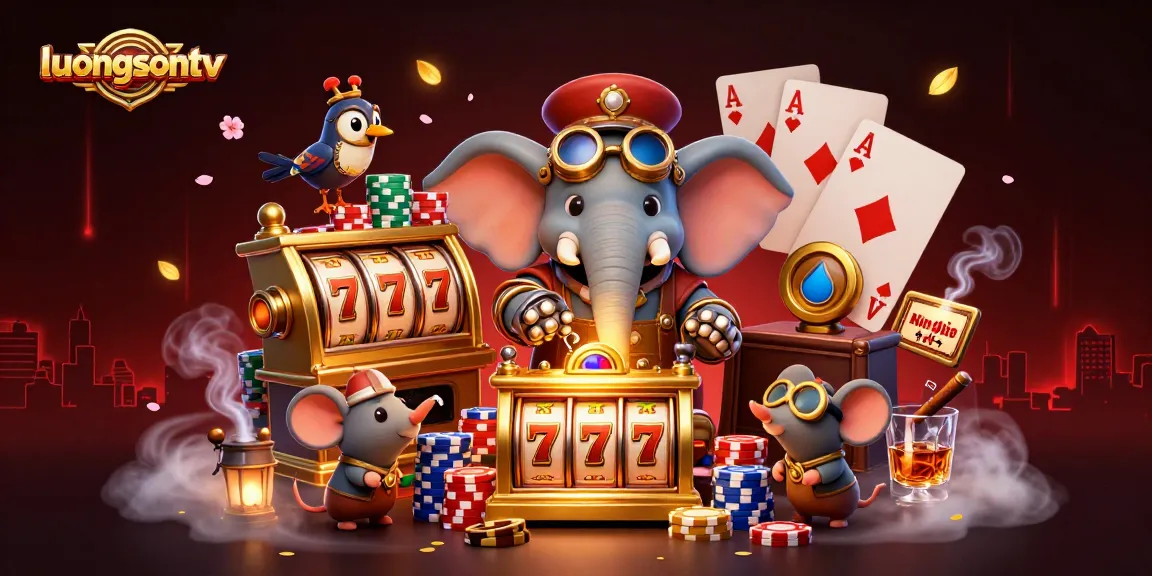 Experience thrilling gameplay with luongsontv's vibrant slot machine scene, showcasing rich graphics and action.