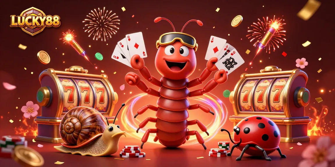 Engage in exciting gameplay at LUCKY88 with lively characters immersed in a vibrant casino setting.