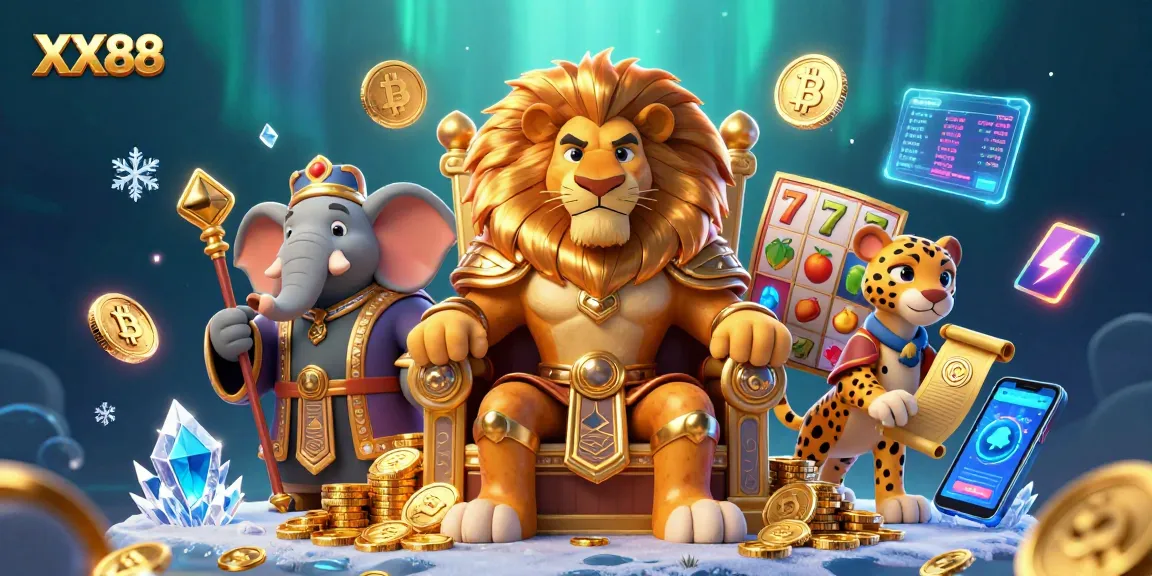 Experience the thrill of gameplay at XX88 with dynamic slot elements and vibrant casino imagery.