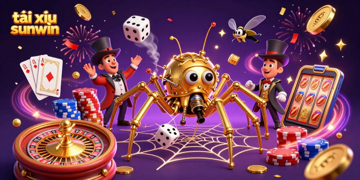 Tài xỉu sunwin captures players' attention with its engaging gameplay and vibrant visuals, featuring a dynamic casino scene.