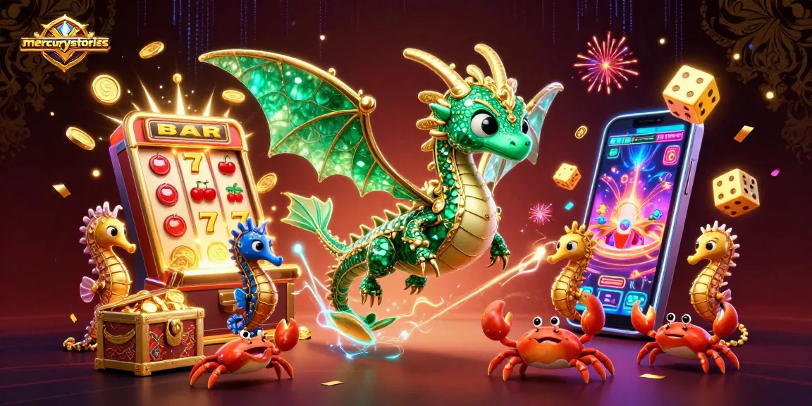 Experience the thrill of gaming with mercurystories as energetic characters and vibrant casino elements fill the scene.