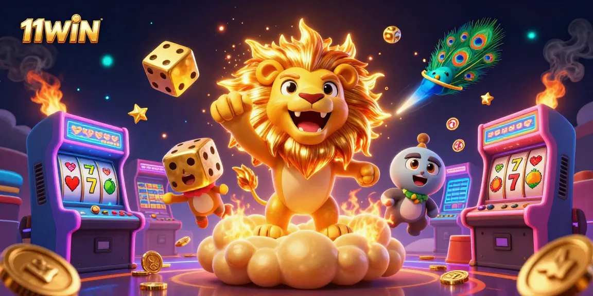 Engage with the vibrant 11WIN casino world, featuring dynamic arcade motifs and luck-driven symbols.