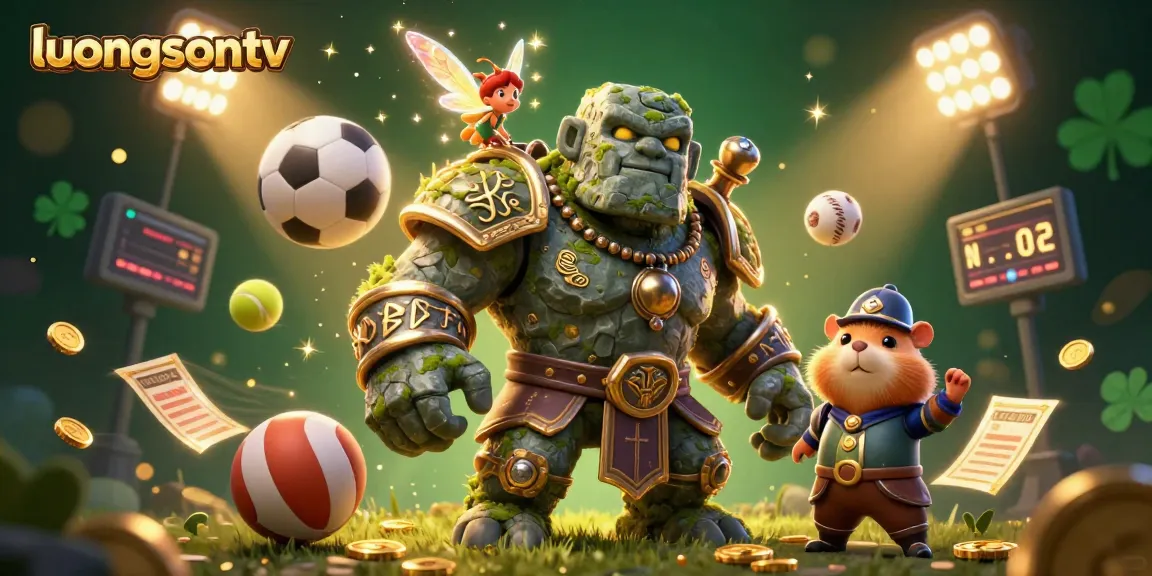 Experience thrill with luongsontv as animated characters unite for a dynamic betting scene.