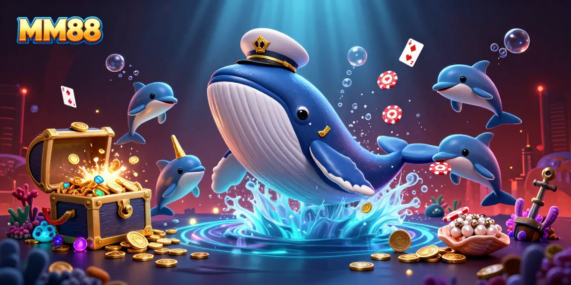 Experience the excitement of MM88 with vibrant casino-themed character interactions and dynamic visuals.