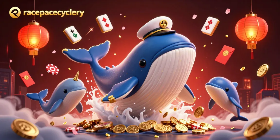 racepacecyclery showcases a vibrant 3D scene of whimsical sea creatures engaging with poker chips and casino elements.