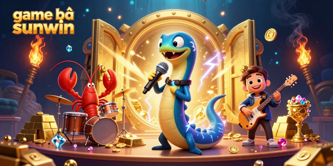 Experience thrilling game bài sunwin action with vibrant underwater casino characters and dynamic visuals.