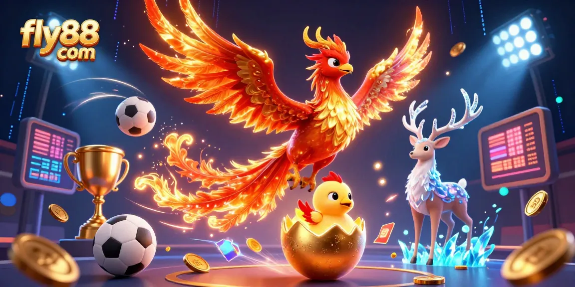 Engage with the fly88 com experience featuring dynamic phoenix, sports elements, and vibrant casino action.