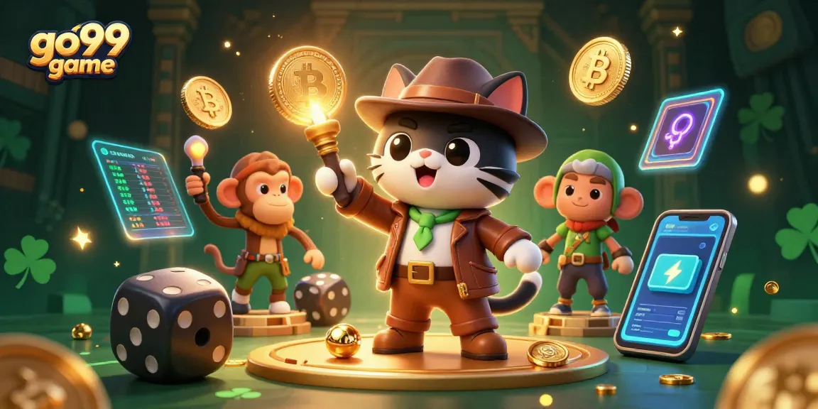 Experience thrilling gaming with go99 game as cartoon explorers uncover hidden treasures.