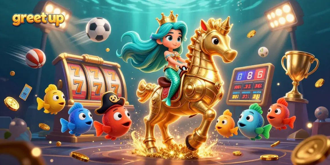 Experience the excitement of greet up as colorful characters engage in thrilling slots action.