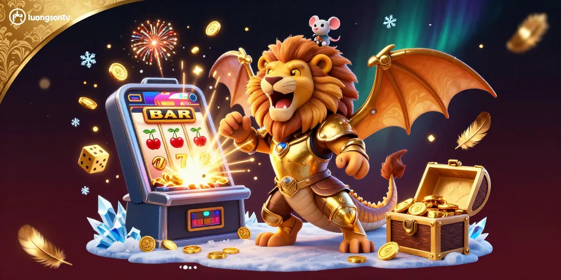 Experience winning moments on luongsontv with a golden chimera and exciting casino elements.