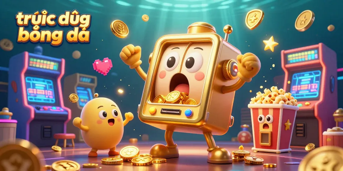 Engaging scene showcasing trực tiếp bóng đá with slot machine characters and dynamic gaming elements.