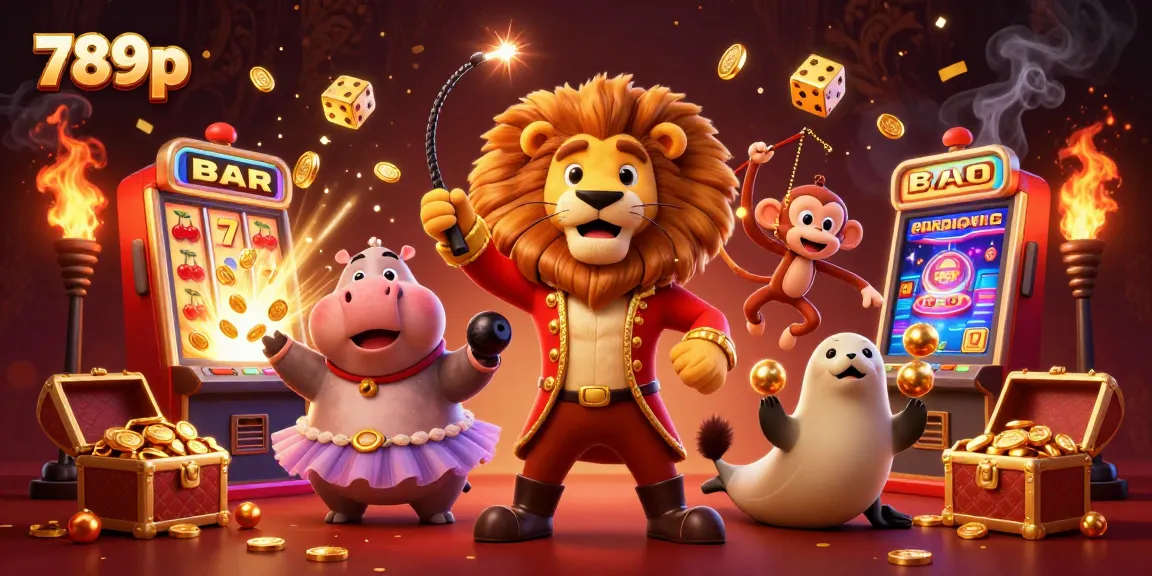 Experience winning at 789p with a lively 3D casino scene featuring vibrant characters and thrilling games.