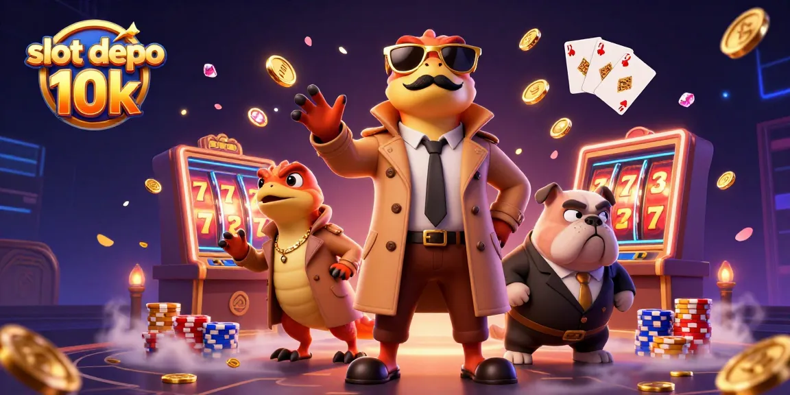 Experience the thrill of slot depo 10k with raptors in disguise entering a VIP casino lounge.