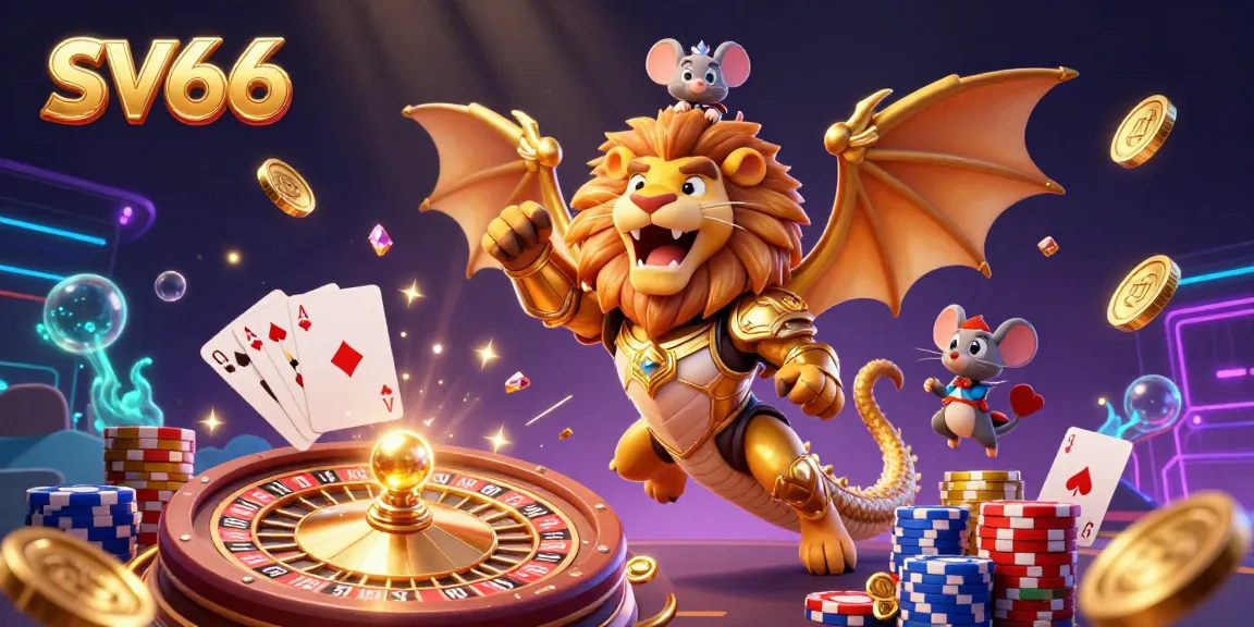Experience the exciting thrill of SV66 casino gaming with vibrant characters and dynamic gameplay elements.